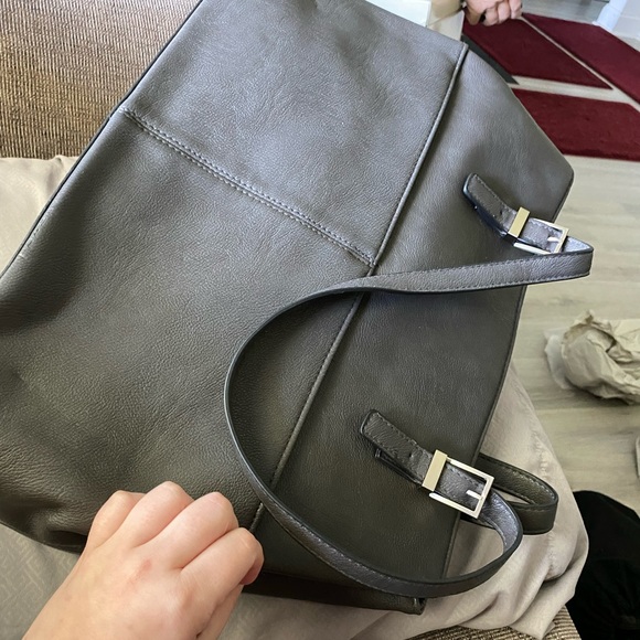 Merona Dark Gray Handbag - Picture 1 of 3